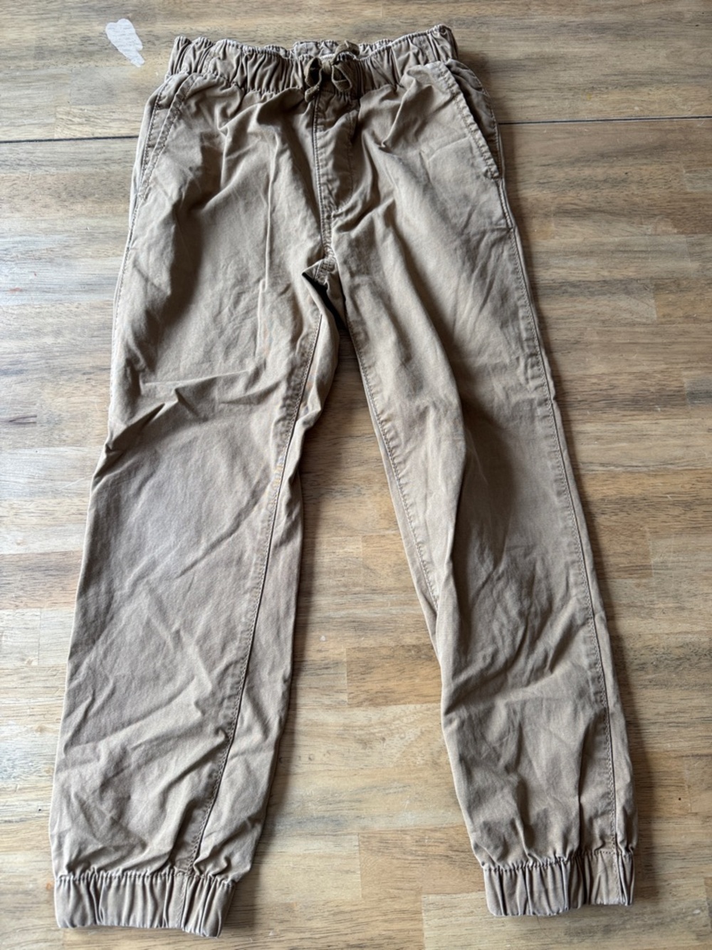 GAP Kids Tan Elastic-Waist Casual Joggers